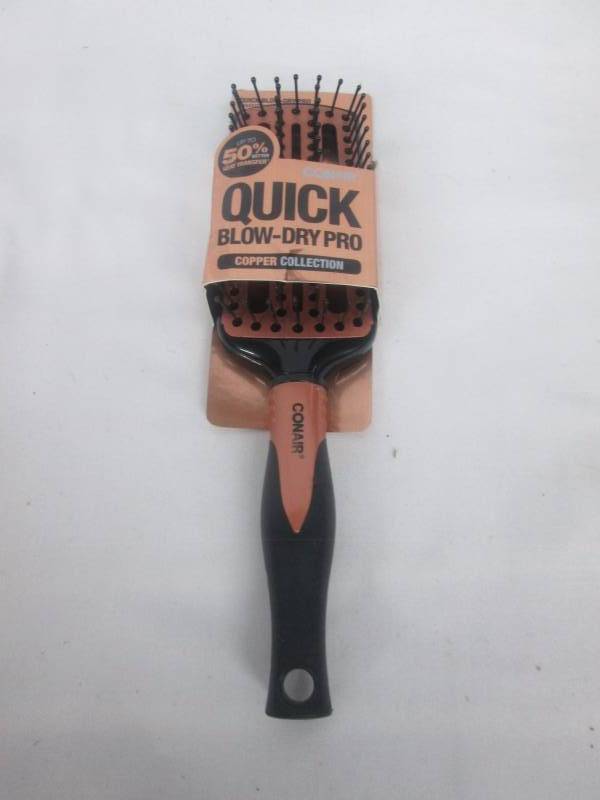 lot 77 image: Conair Quick Blo-Dry Pro Vented Copper Brush