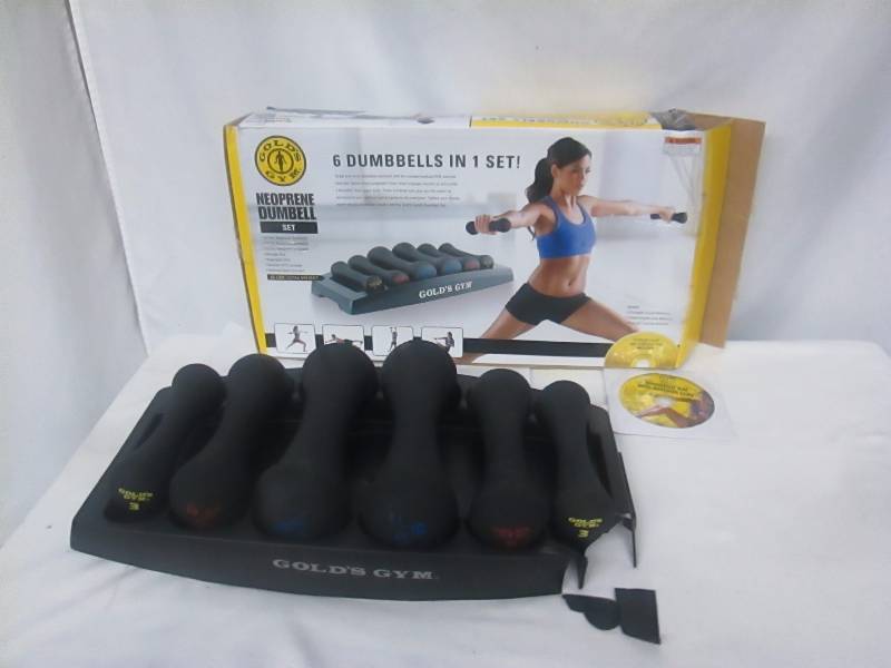 lot 56 image: Golds Gym Dumbbell Power Set