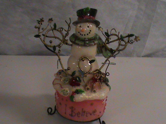 lot 124 image: I Believe Snowman Music Box