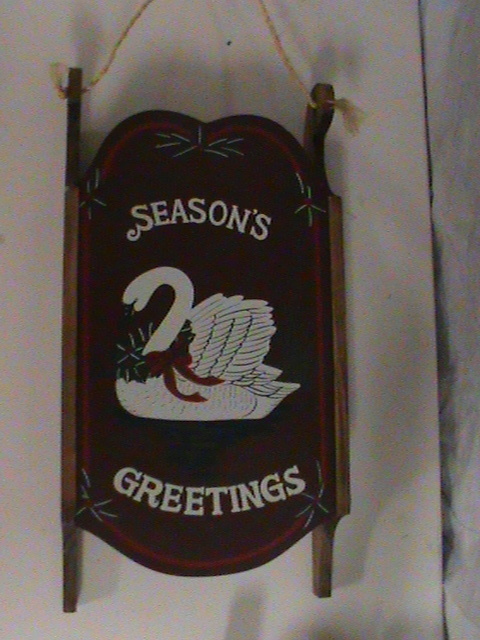 lot 136 image: Seasons Greetings Sled