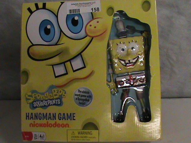 lot 158 image: Sponge Bob Square Pants Hangman game