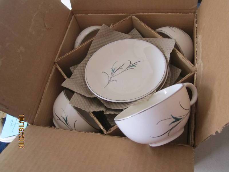 Salem earthenware cup and saucer se...