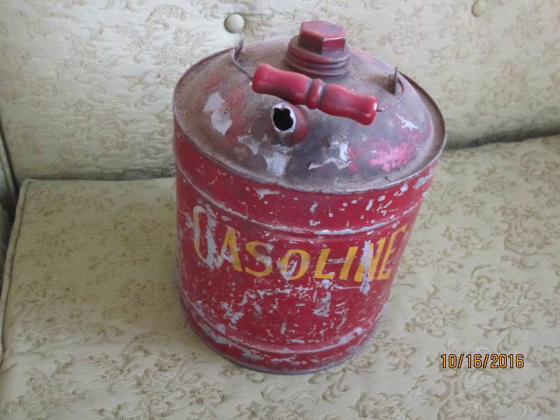 Vintage metal gas can...