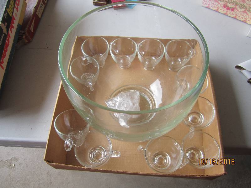 Punch bowl and cups...