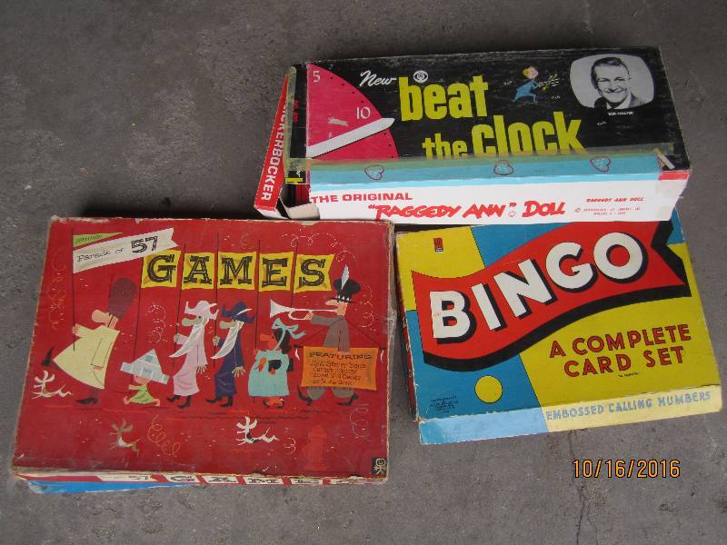 Lot of vintage board games...
