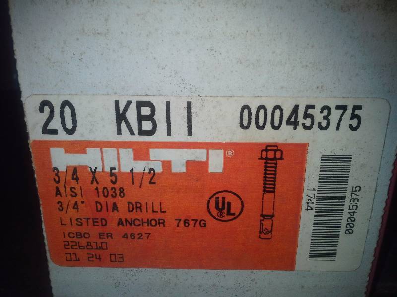 Anchor Bolts(2 boxes)