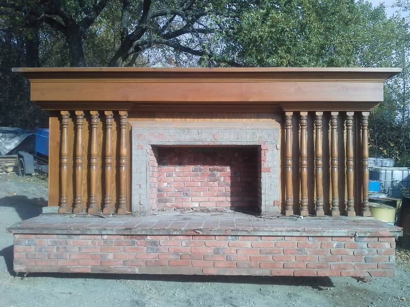 Fireplace on Rolling Casters