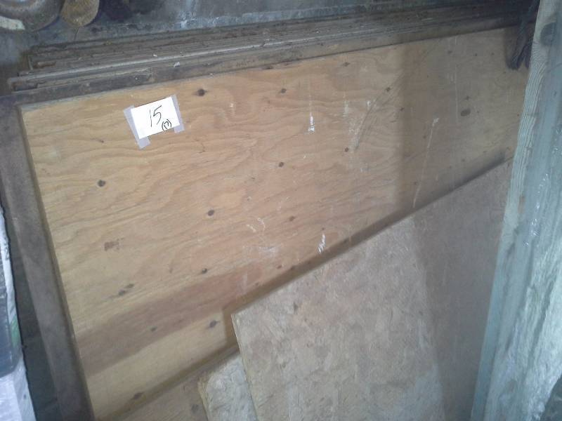 Plywood(3) and Masonite(11)