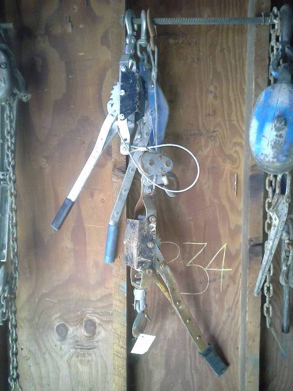Steel Cable Come a Longs(3), Chain Winch