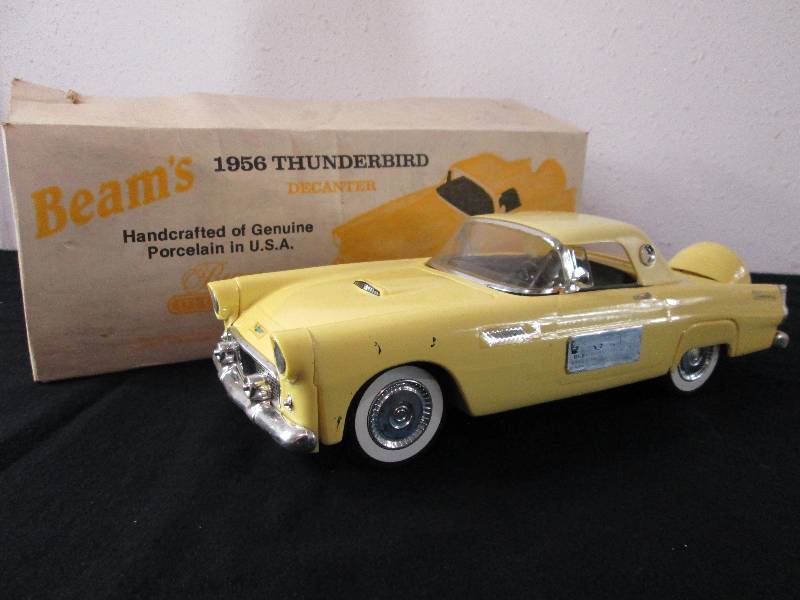 Jim Beam 1956 Thunderbird Decanter Foley Auction Part 6 Breweriana