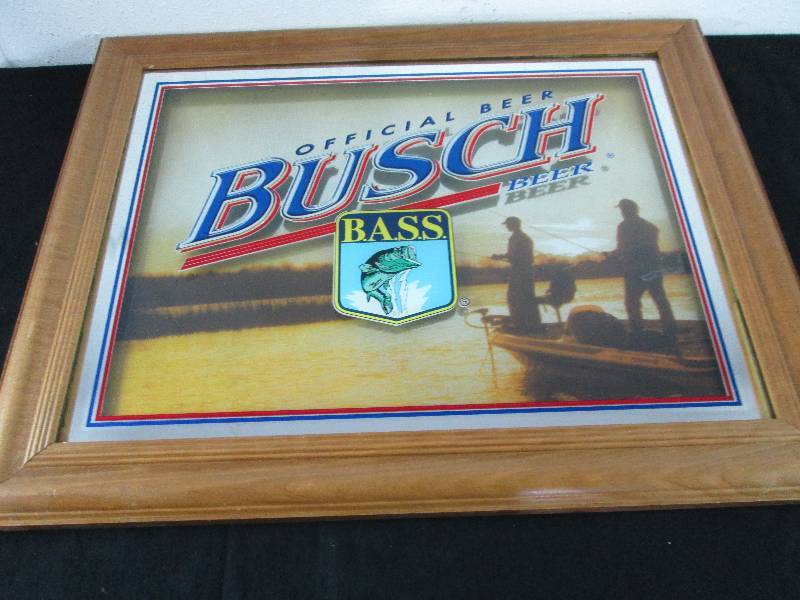 lot 5 image: Busch Beer & Bassmaster Bar sign.