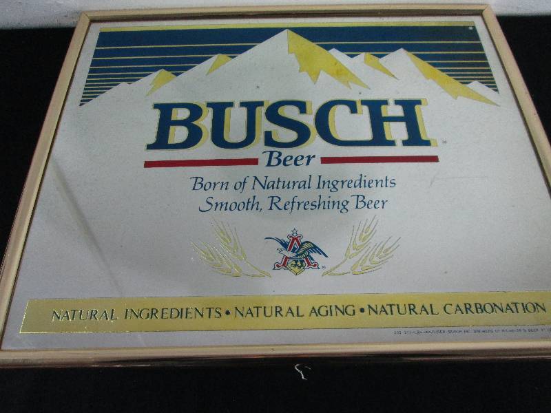 lot 12 image: Busch Beer mirror