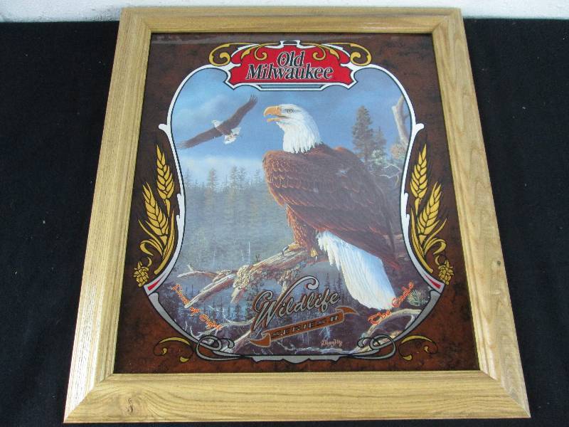 lot 14 image: Old Milwaukee Canada Eagle Sign