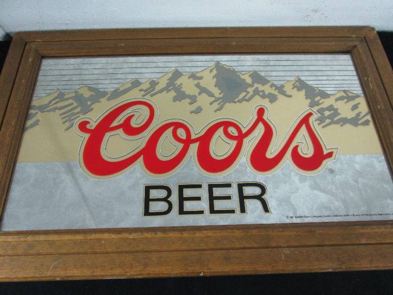 lot 28 image: Coors Beer Mirror