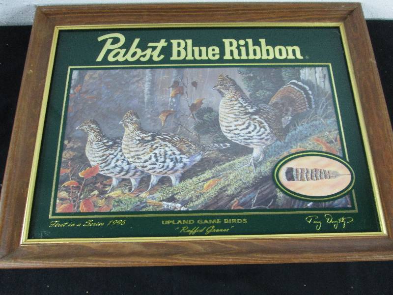 lot 32 image: Pabst Blue Ribbon Beer Grouse Picture