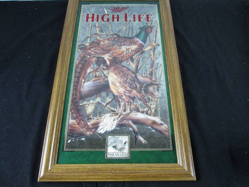lot 38 image: Miller High Life Pheasant Sign