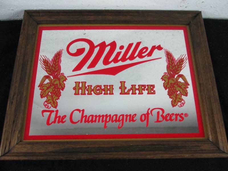 lot 39 image: Miller High Life Mirror