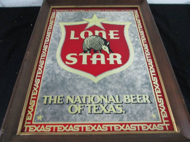 lot 57 image: Lone Star Beer Mirror