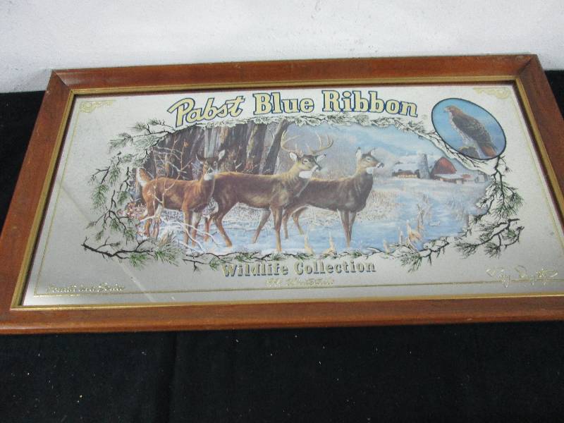 lot 70 image: Pabst Blue Ribbon White Tailed Deer Sign