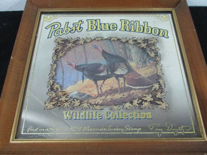 lot 71 image: Pabst Blue Ribbon Wild Turkey Sign