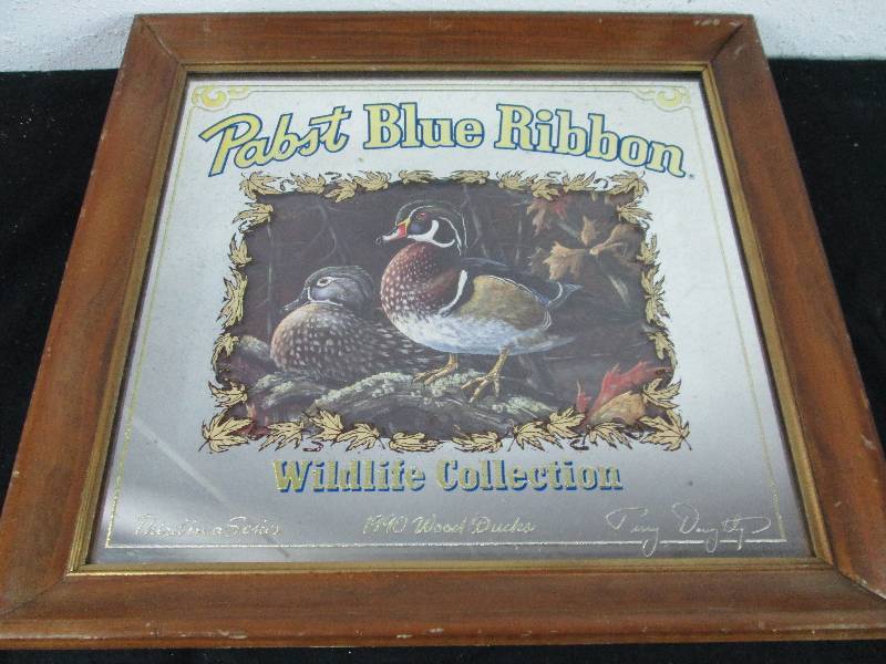lot 72 image: Pabst Blue Ribbon Wood Duck Sign
