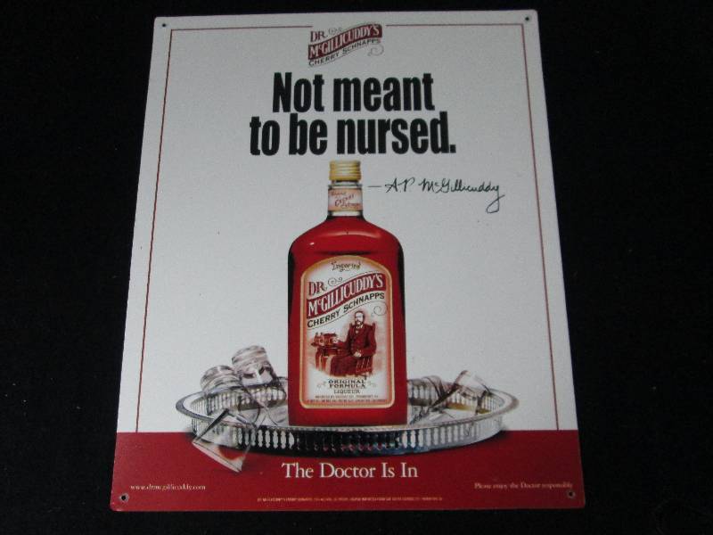 lot 83 image: Dr McGillcuddys Cherry Schnapps Sign