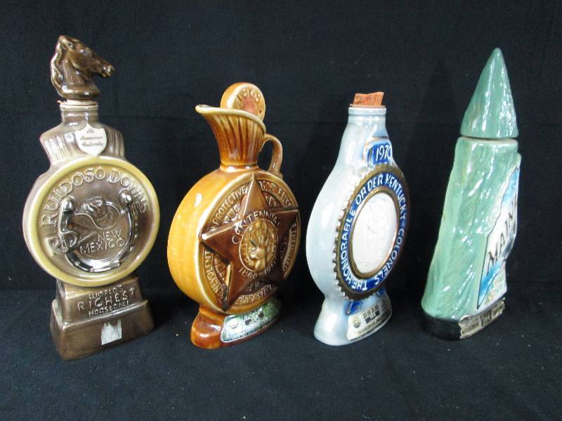 lot 132 image: 4 Jim Beam decanters