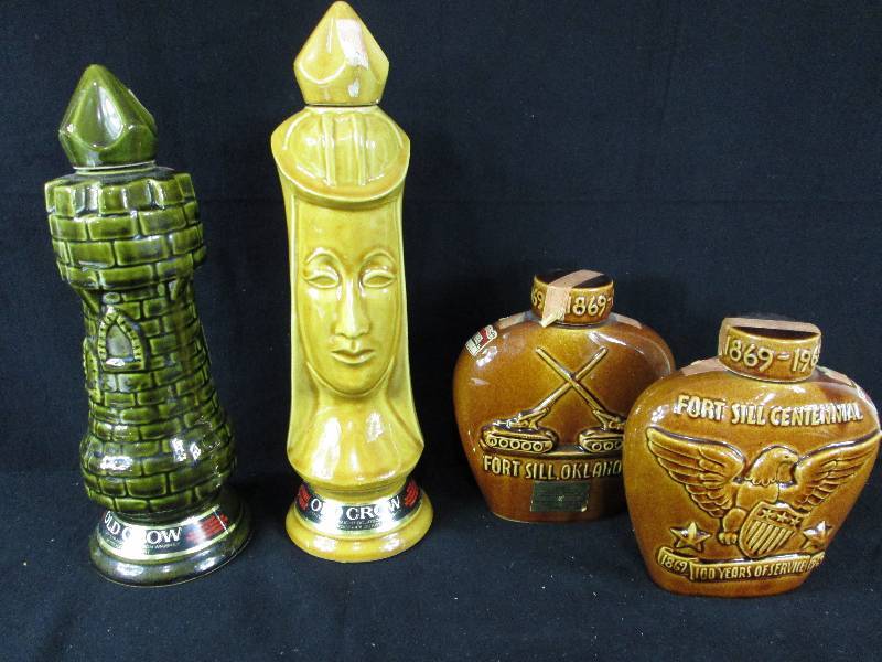 lot 134 image: Old Crow & Other Decanters