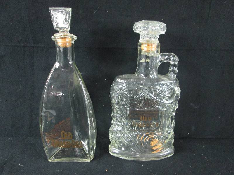lot 136 image: Old Grand & Old forester Decanters