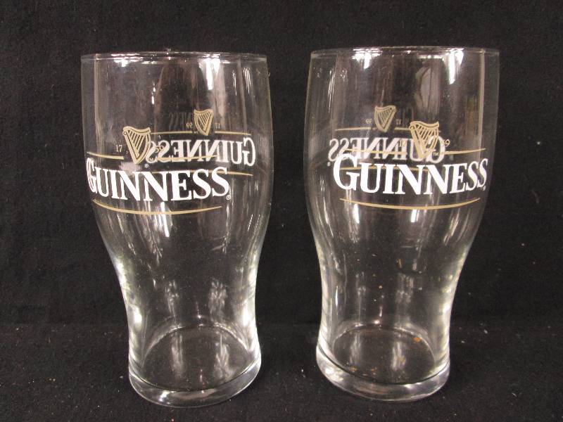 lot 142 image: Guinness Beer Glasses