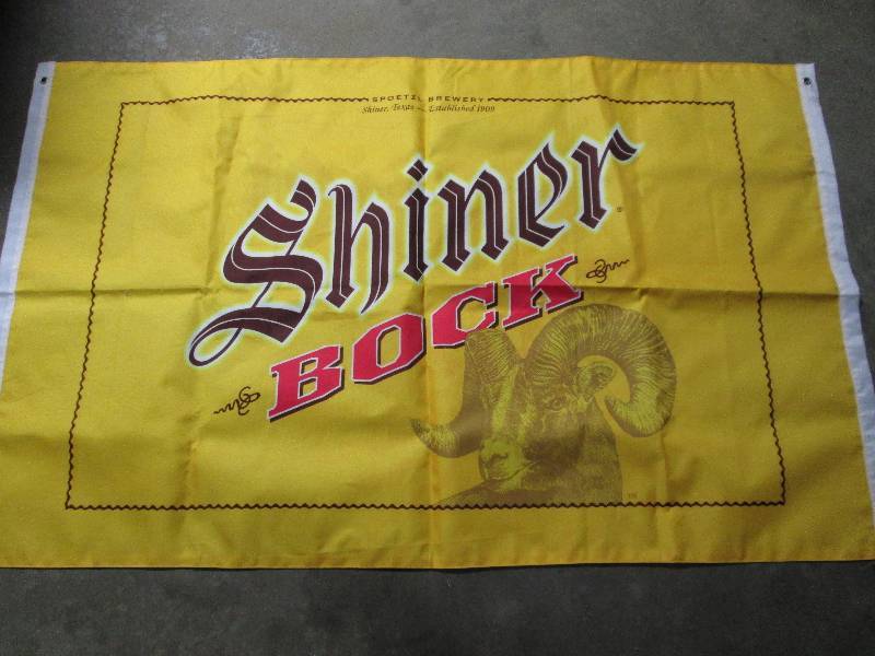 lot 165 image: Shiner Bock Beer Banner