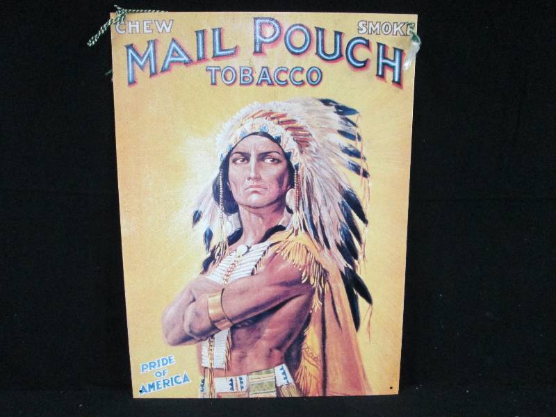 lot 187 image: Mail Pouch tobacco Collectable Tin Sign