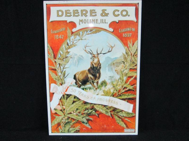 lot 197 image: Deere & Co Collectable Tin Sign