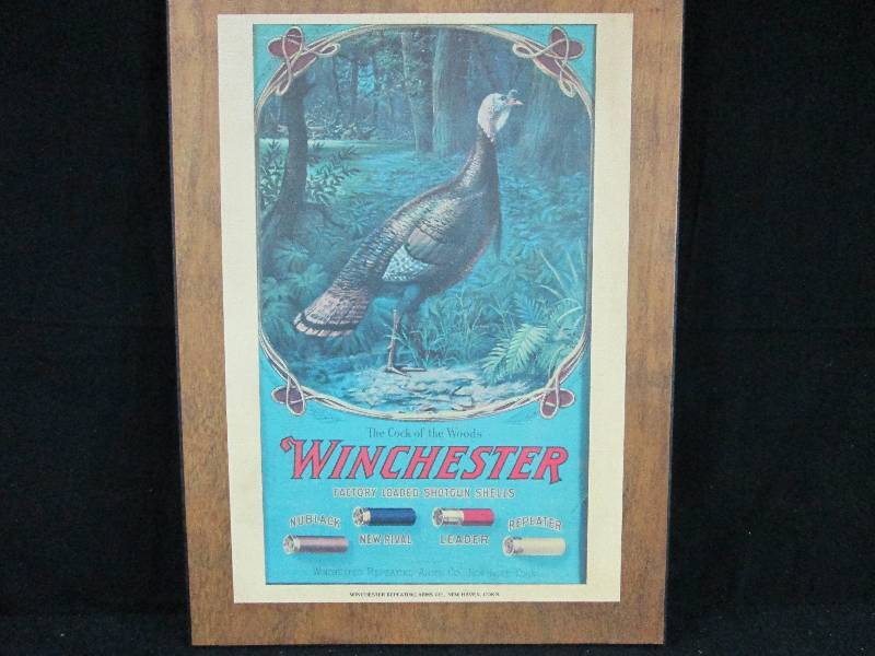 lot 202 image: Winchester Shotgun Shell Advertisement