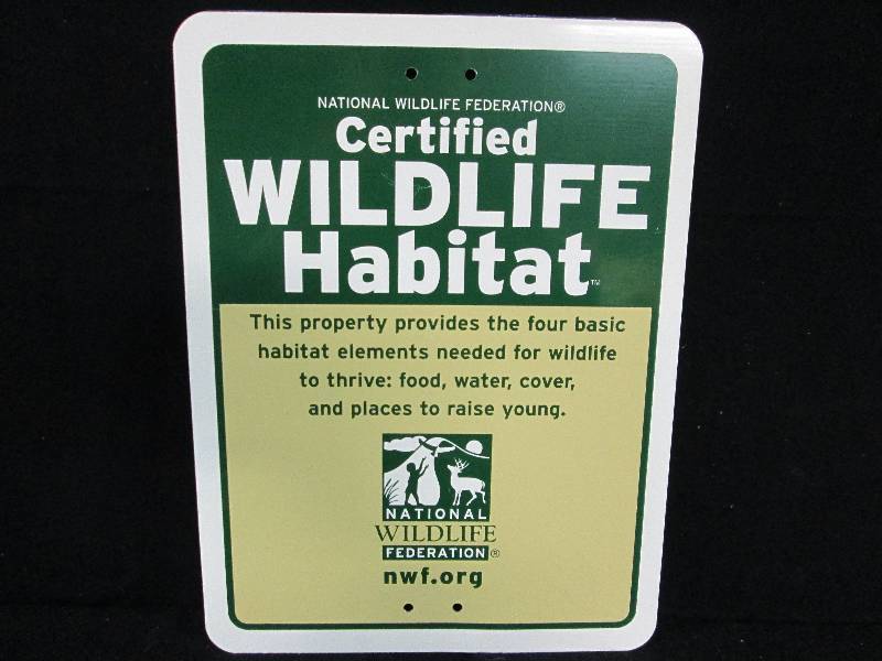 lot 232 image: New Wildlife Habitat Sign