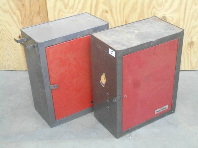 lot 15 image: (2) Tool-Locker Steel Tool Cabinets...