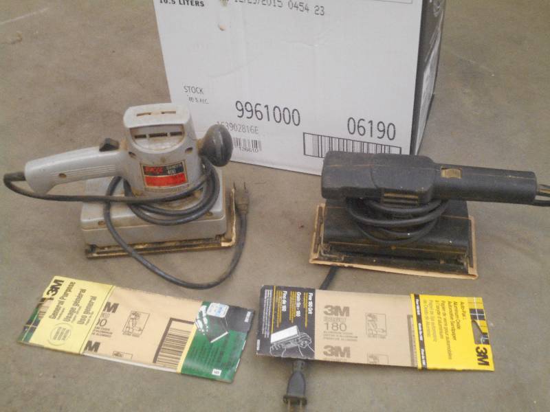 lot 30 image: Lot Of (2) 120Volt Sanders ...