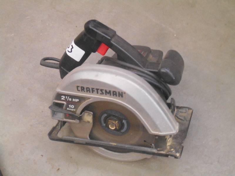 lot 33 image: Craftsman 7.25 Circular Saw ...