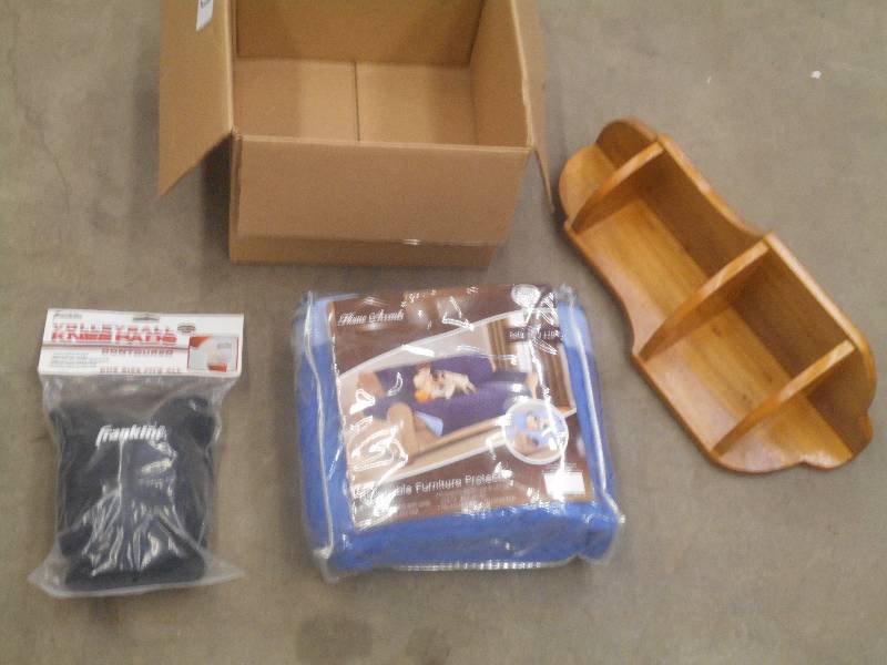 lot 73 image: Box Of Assorted Knee Pads, Shelf, ...