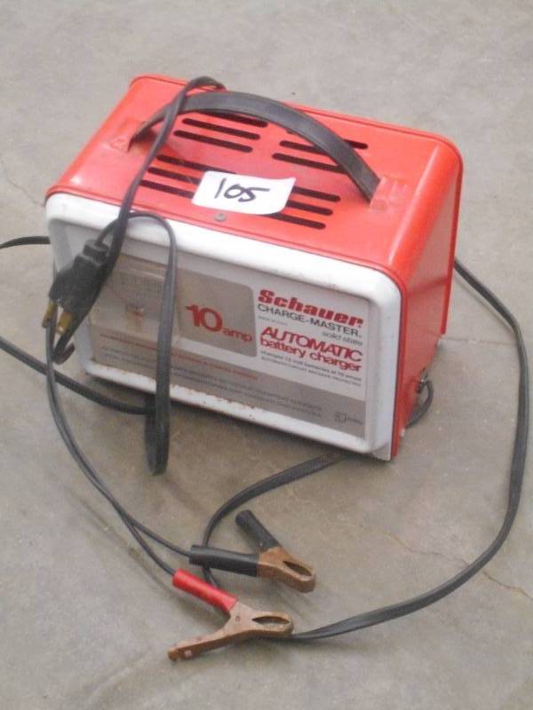lot 105 image: Schauer 10Amp Battery Charger ...