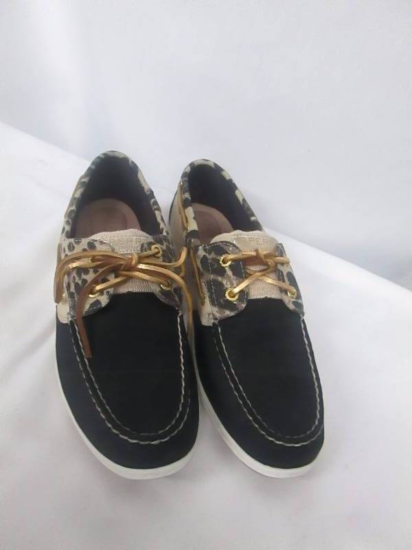 lot 34 image: Sperry Womens Koifish Animal Print Boat Shoe