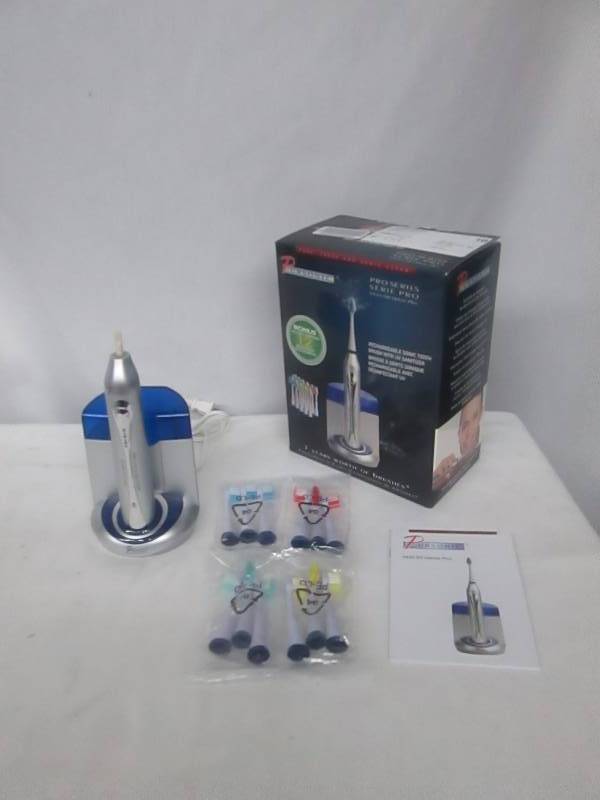 lot 37 image: Pursonic Deluxe Plus Sonic Toothbrush UV Sanitizer