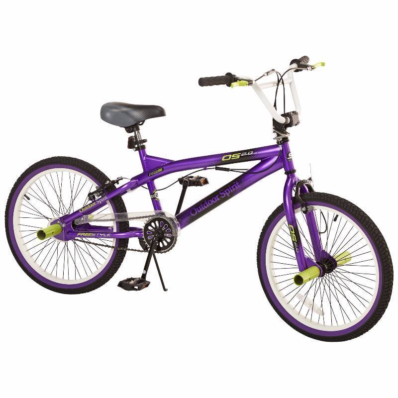 lot 13 image: Outdoor Spirit Kids 20 BMX Freestyle Bike - Purple