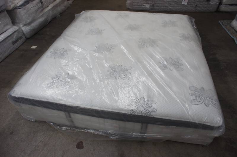 lot 126 image: Brand New Cali - King - Kirkland - Pillow Top Mattress MSRP $1499.99