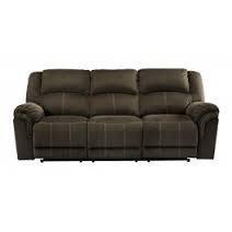 lot 6 image: BRAND NEW IN BOX Signature Design by Ashley Quinnlyn Coffee Reclining Sofa