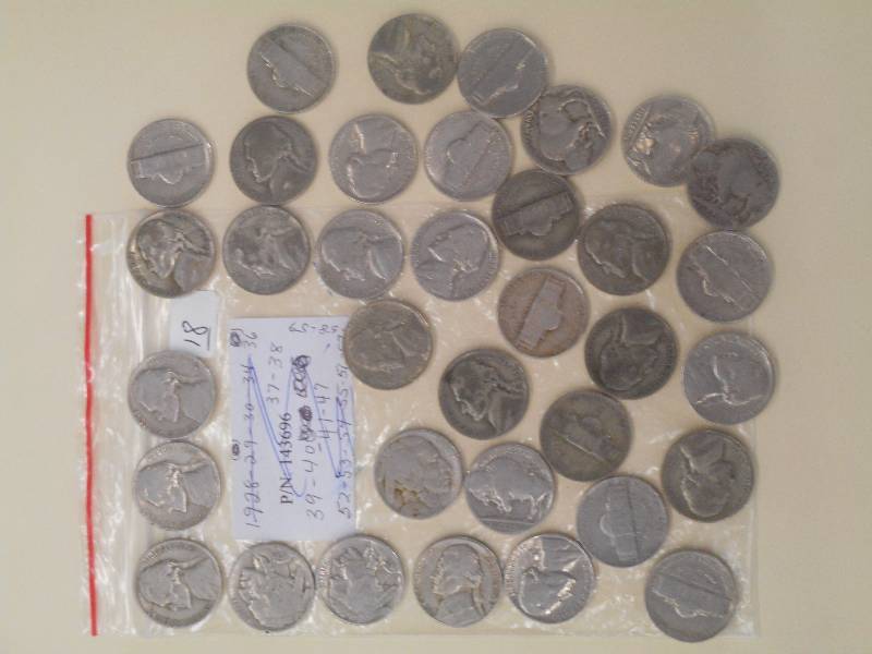 Lot Of (35) Silver Nickels, 1928-19...
