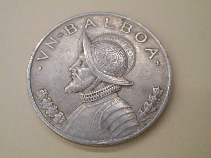 1947 Balboa Silver Coin, 90% Silver...