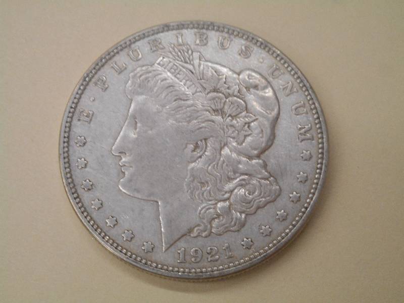 1921 Morgan Silver Dollar, 90% Silv...