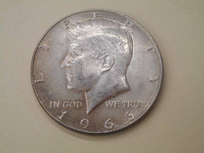 1966 Kennedy Half Dollar, 40% Silve...
