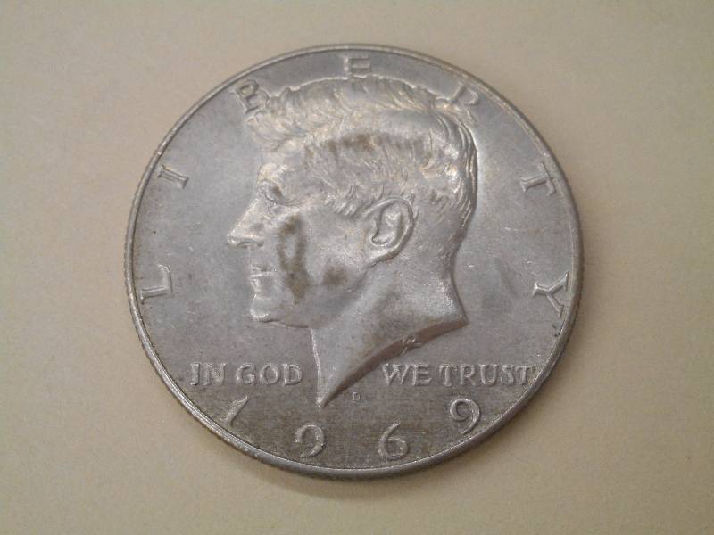 1969 Kennedy Half Dollar, 40% Silve...